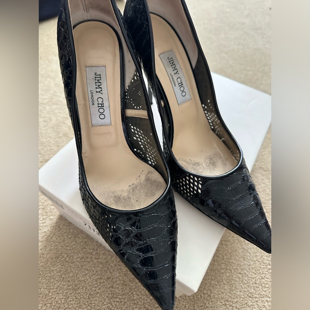 Jimmy Choo snake leather lace size 40 (10)